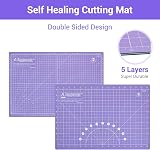Headley Tools 45mm Rotary Cutter Set with 5 Blades, A3 Cutting Mat & Ruler view 3