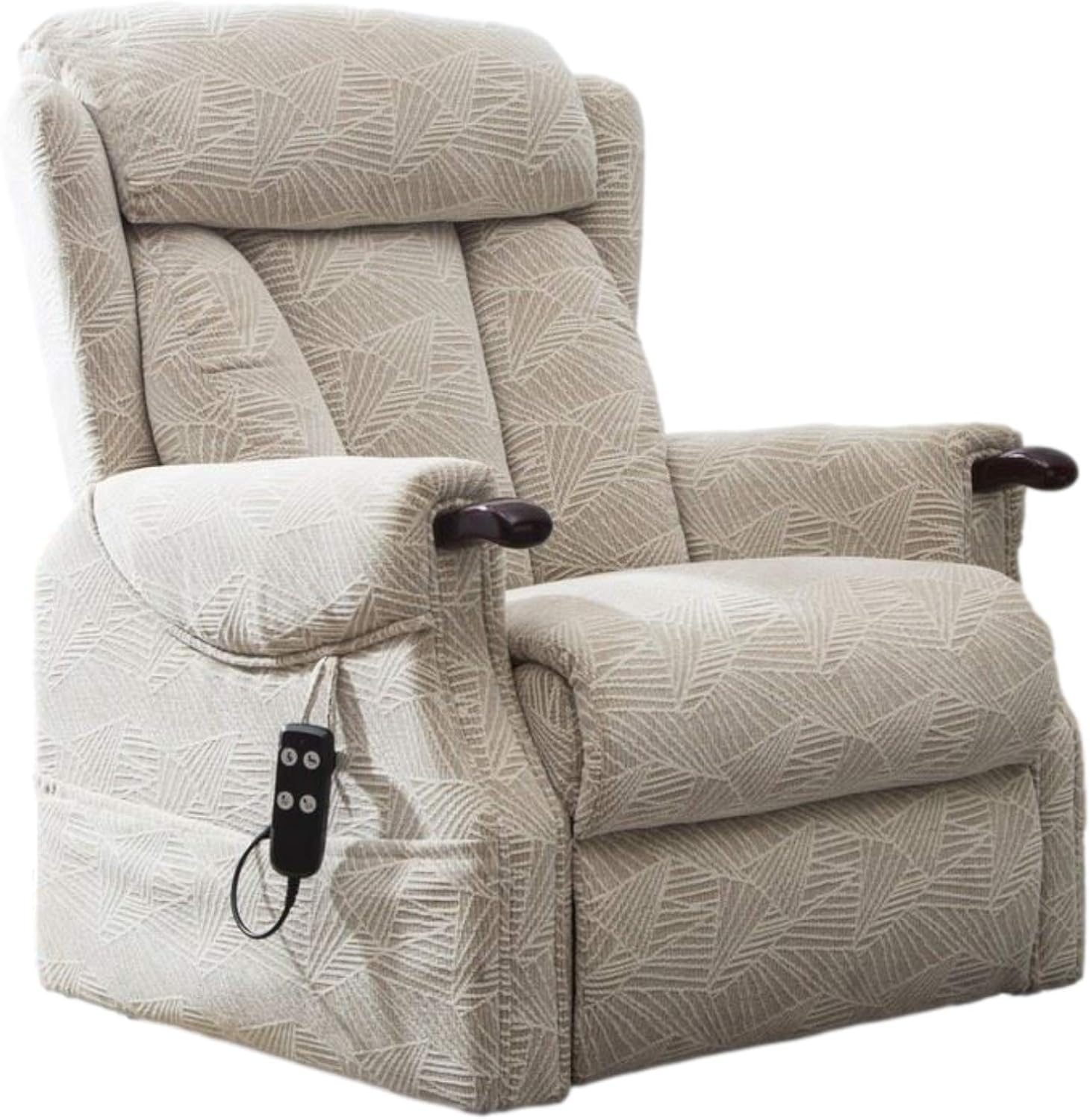 Gfa Denmark Dual Motor Riser Recliner Ergonomic Arm Chair Brushstroke Cream Fabric Amazon Co Uk Kitchen Home