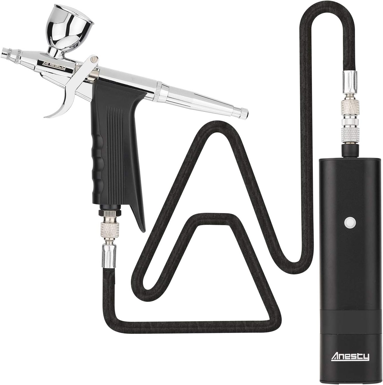 Anesty AHPPro High Pressure Cordless Airbrush Kit, Portable Airbrush Compressor,Connect Air Hose Compressor for Makeup,Cake Decoration,Barber, Painting Model,Painting Nail: Arts, Crafts & Sewing