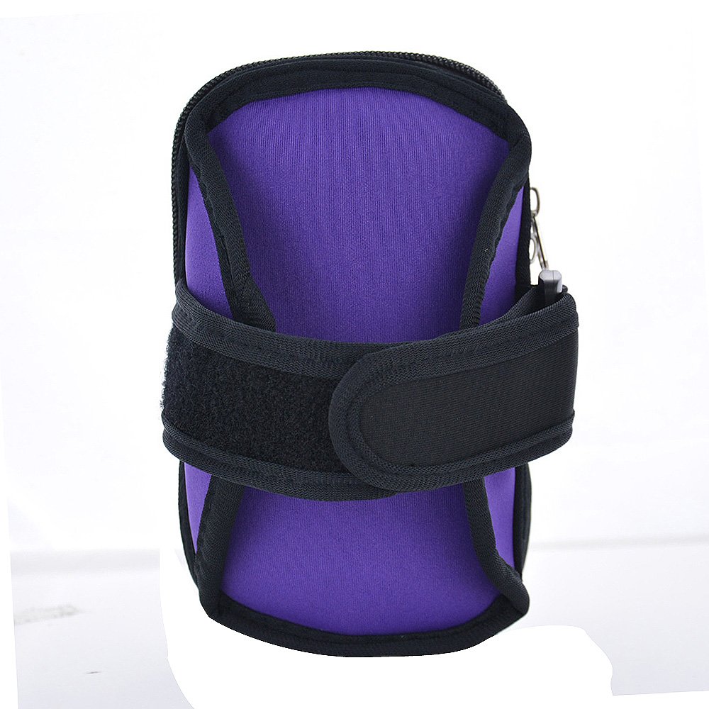 Sports Armband By Guardians Double Pockets Outdoor Arm Bag Pouch universal Case for iPhone 6 plus 6s 7 7plus and less than 5.9 inches cell phones (Purple)