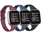Tobfit Pack 3 Slim Bands Compatible with Fitbit