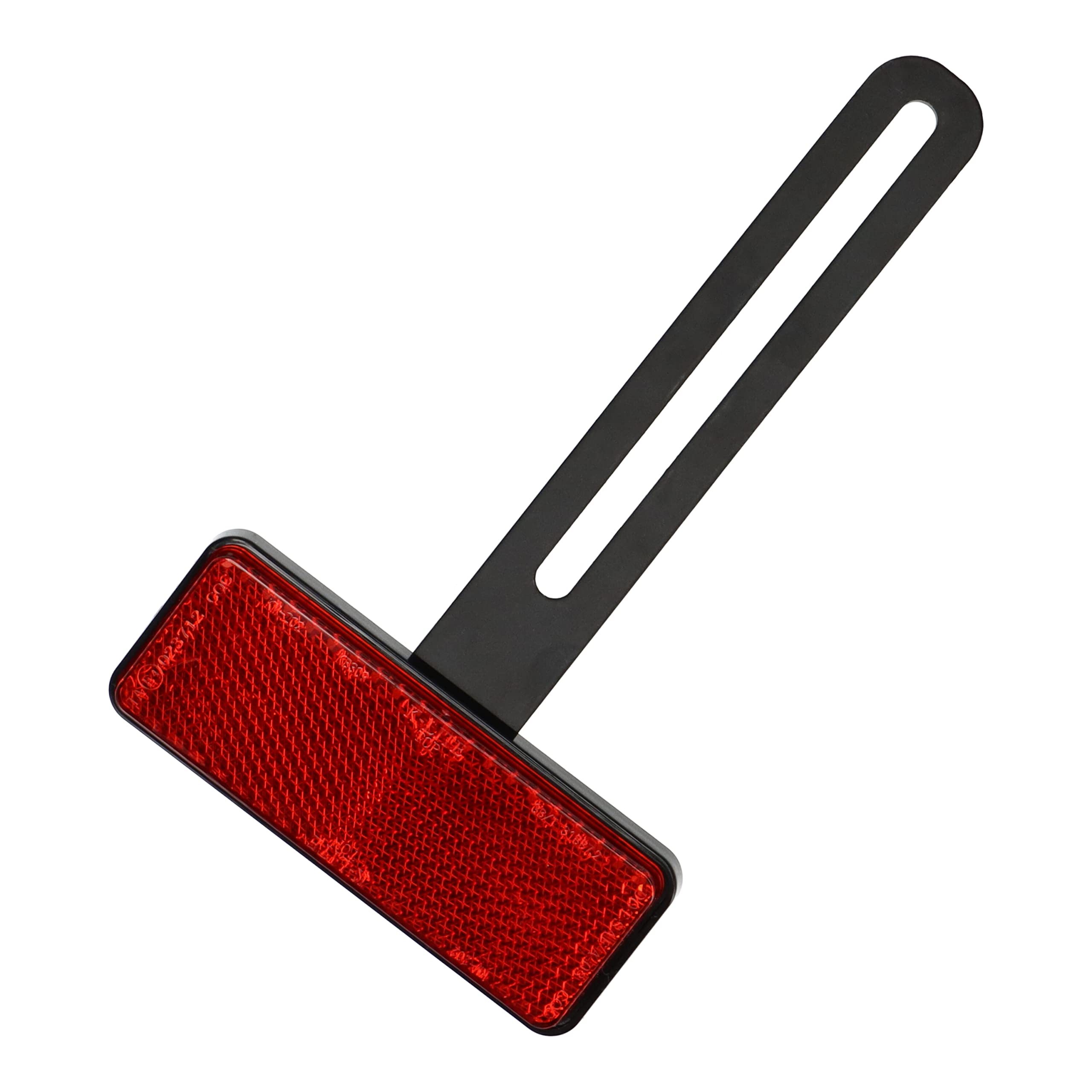 Universal Motorcycle Number Plate Reflector with Holder - E-Approved, Easy Mount Accessory for Enhanced Road Safety