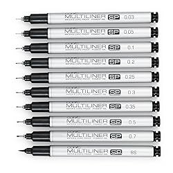 Copic Multiliner SP Black Ink Marker, 0.7 Tip