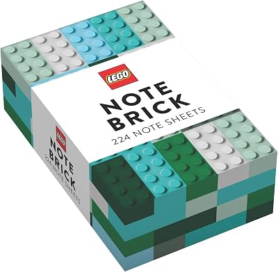 Chronicle Books LEGO Note Brick Blue-Green Stationery Box 224 Notes