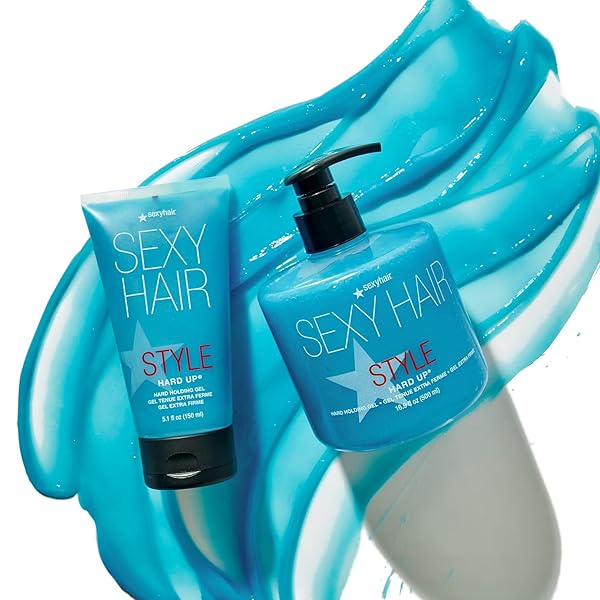SEXYHAIR STYLE HARD UP HARD HOLDING GEL, 16.9 OZ | EXTREME HOLD | NON-FLAKING FORMULA | ALL HAIR TYPES