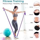 Beenax Resistance Band Set of 3 2m Multipurpose Fitness Bands Green Blue Purple view 3