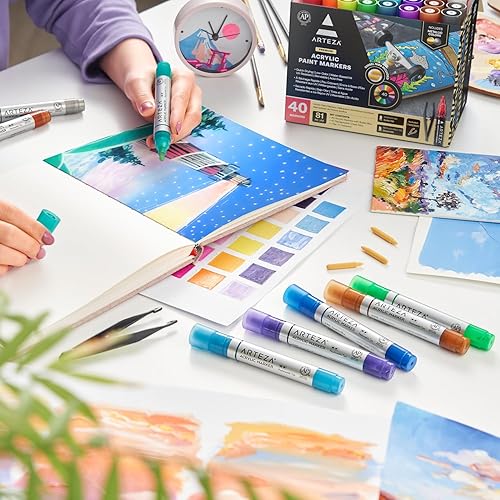 Amazon Arteza Acrylic Paint Markers Arteza Acrylic Acrylic Paint