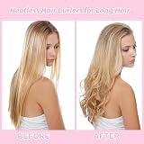 AliLeader Heatless Curlers Headband Pink No Heat Hair Curlers 155cm Velour view 3