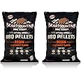 Bear Mountain BBQ 100 Percent All Natural Hardwood Pecan Mild Sweet Flavor Smoker Pellets for Outdoor Wood Pellet Grill (2 Pack)