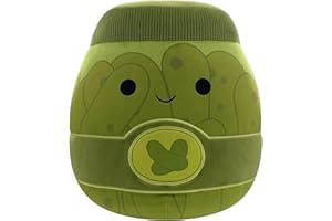 Squishmallows Original 14in Zaid The Green Pickle Jar – Official Jazwares Plush (Large)
