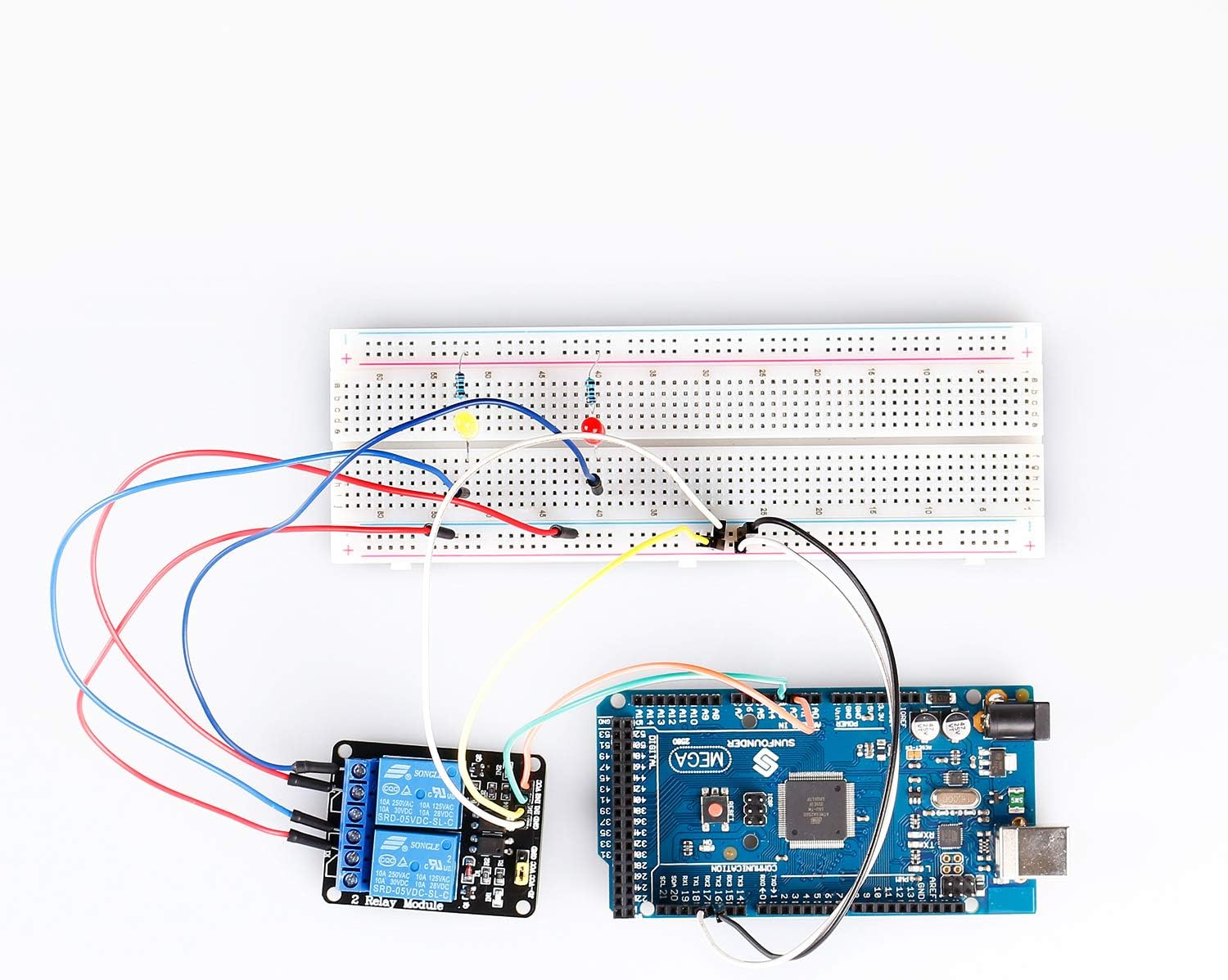 SunFounder 2 Channel DC 5V Relay Module with Optocoupler Low Level Trigger Expansion Board for Arduino R3 MEGA 2560 1280 DSP ARM PIC AVR STM32 Raspberry Pi: Computers & Accessories