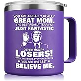 Abledn Christmas Gifts for Mom from Daughter Son - You're A Really Great Moms Coffee Mug - Christmas Birthday Gifts for Mom Mother Women Wife (14OZ Purple)