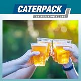 Caterpack 50 Pack Clear Plastic Tumblers 1 Pint Disposable Recyclable view 3