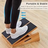 StrongTek Professional Wooden Slant Board Adjustable Incline Calf Stretcher view 2