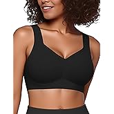 Easybunny Jelly Bras for Women Plus Size Minimizer No Underwire Supportive Full Coverage Wider Straps Seamless Tshirt Bra