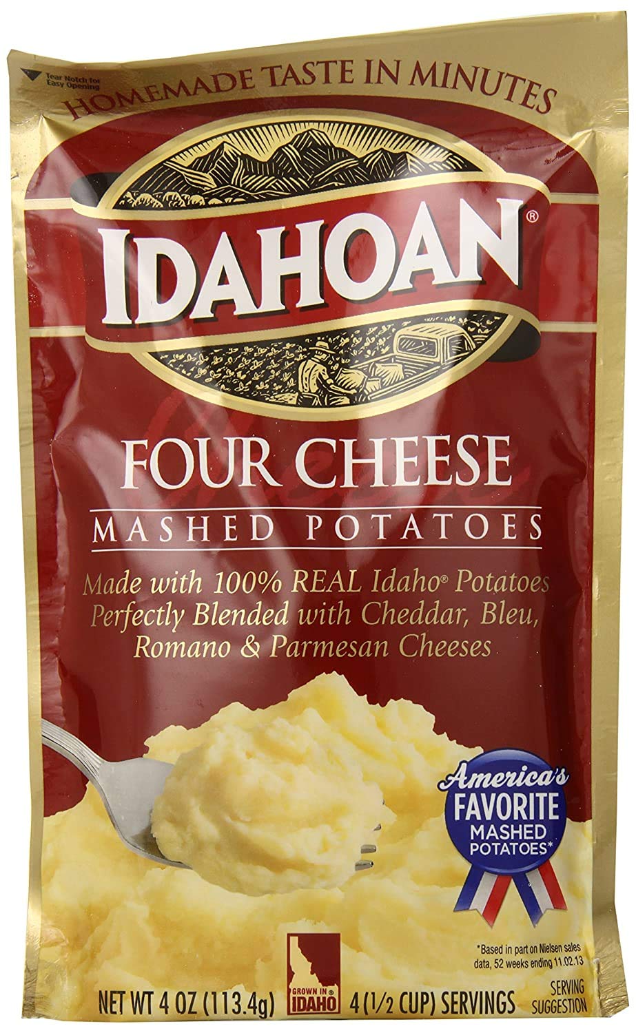 Idahoan mashed potatoes - four Cheese (029700001452)