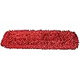 Tidy Tools Commercial Dust Mop Replacement Head - 24 x 5 in. Cotton Nylon Reusable Mop Head- Industrial Dust Mop Refill for Floor Cleaning & Janitorial Supplies, Red