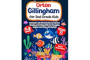 Orton Gillingham for 2nd Grade Kids. Workbook with 100 Activities to Improve Reading and Writing Skills for Struggling Reader