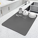 LOPNUR Kitchen Dish Drying Mat, 18"x16" Small Dish