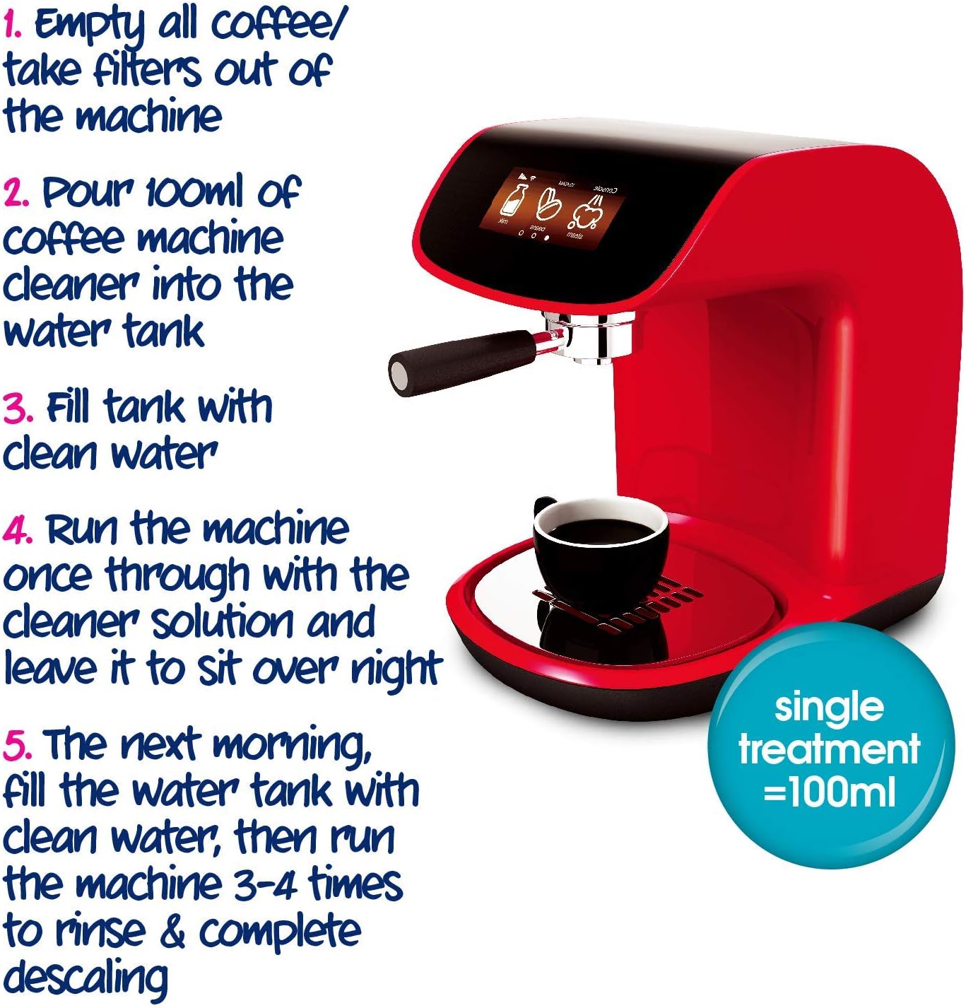 Ecozone Ltd Coffee Machine Cleaner, CAEXP, 500 ml (Pack of 1) - Image 4