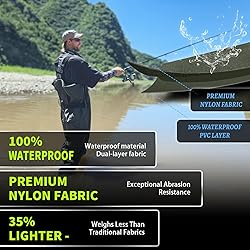 GIEESHIELD Waterproof Bootfoot Chest Waders for Men