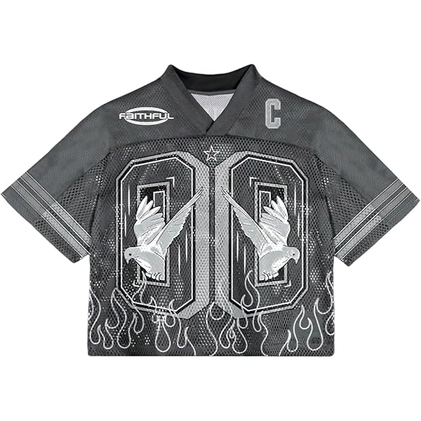 SOLY HUX Men's Y2k Jersey Shirts Mesh Number Graphic Tees Short