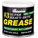 ABRO Masters #3 Wheel Bearing Grease 16 oz, Heavy-Duty Sodium-Based | Heavy-duty grease protects wheel bearings, chassis and joints under high heat and load; resists water and rust