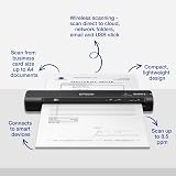 Epson Workforce ES-60W Wireless Portable A4 Scanner Li-ion Battery 4s/page view 2