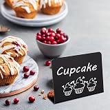 Fuyamp 20 Pcs Mini Chalkboard Signs 100x75mm L-Shape Table Sign view 7