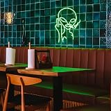 SIGNSHIP Alien Neon Light Sign Wall Decor USB 5V 40x30 cm Green Alien view 7