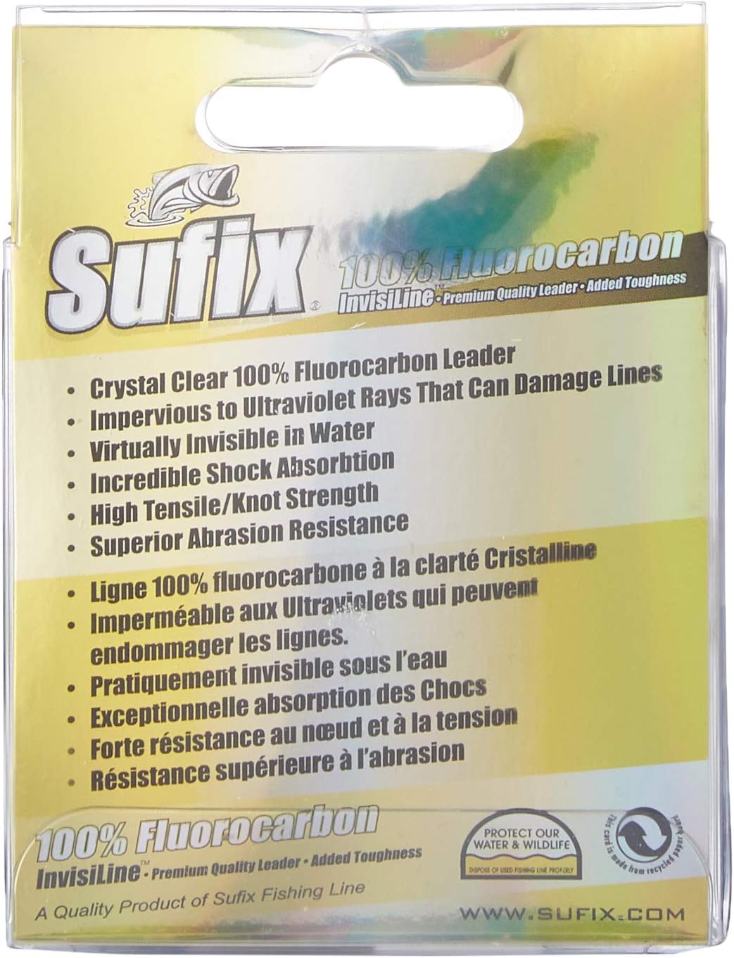 Sufix 33 Yard 100 Fluorocarbon Invisiline Leaders Clear Leaders Factory Direct And Quick Delivery Www Klevering Com