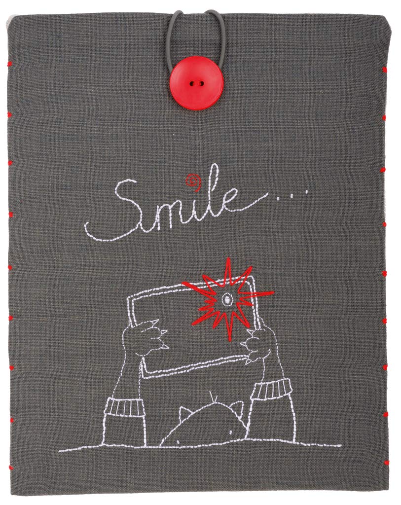 Vervaco Embroidery Kit: Tablet Cover: Smile, Acrylic NA, 21 x 26cm