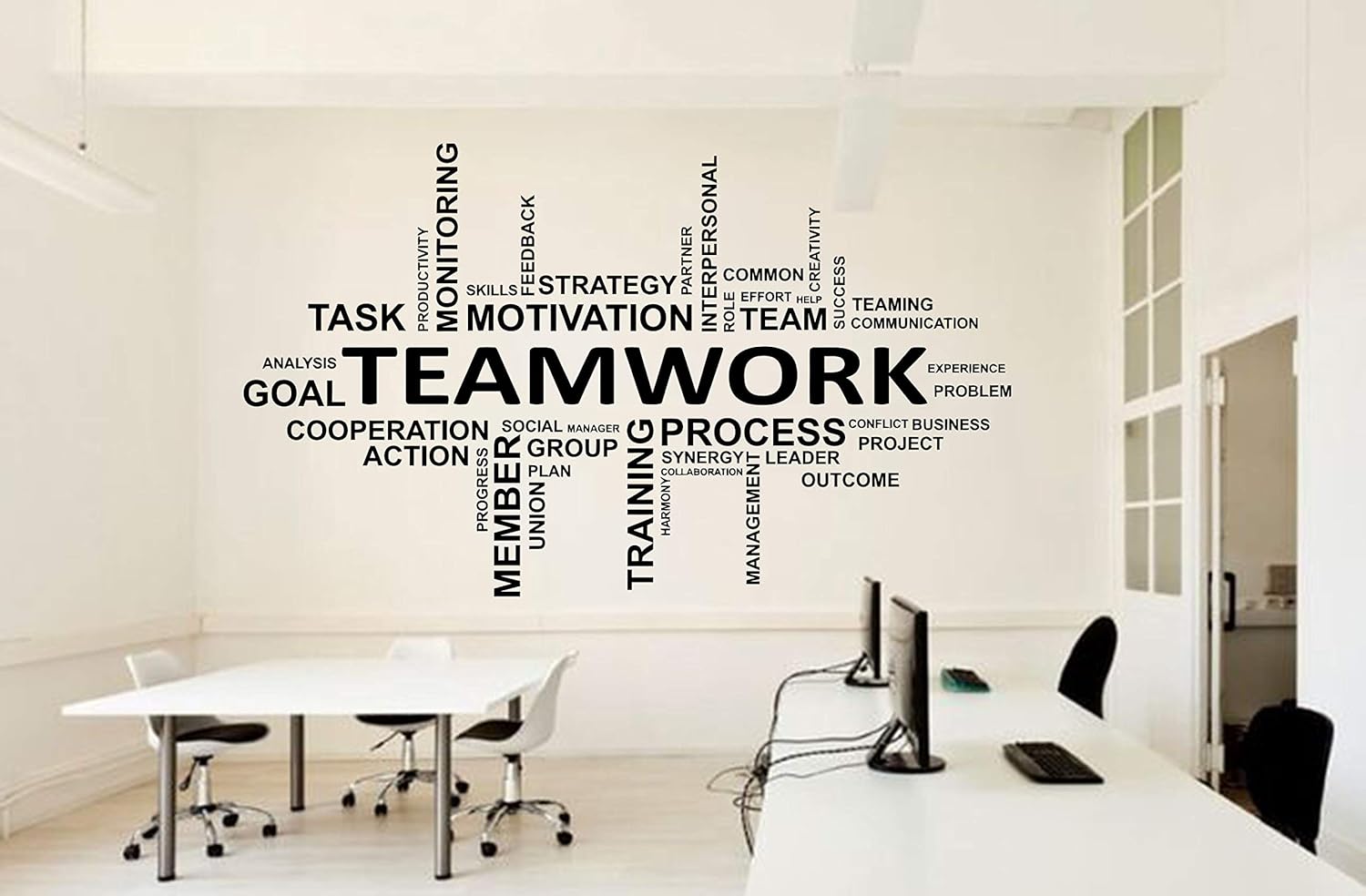 Amazon.com: Office Wall Decal Teamwork Business Worker Inspire Office