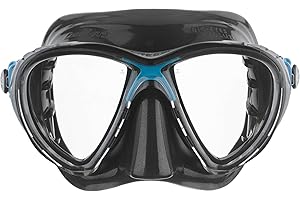 Cressi Scuba Diving Masks with Inclined Tear Drop Lenses for More Downward Visibility , Air and Eyes Evolution: Made in Italy