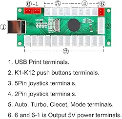 EG STARTS 2 Player Arcade Games DIY Kit Parts 2