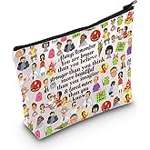 WZMPA Bob Cosmetic Bag Gene & Louise & Tina Fans Gift Bob Family Character Makeup Zipper Pouch Bag Linda Fans Gift (Always Bob)