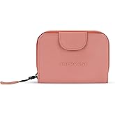 Sherpani Barcelona, Small Nylon Bifold Zipper Pocket Wallet, Travel Bag, RFID Protection, Travel Gift (Desert)