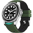 Fullmosa 22mm 20mm 24mm Silicone Watch Bands No Gaps Compatible for Samsung Galaxy Watch 7 6 5 4 3,Galaxy Watch 46mm 42mm,Garmin