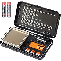 Digital Scale, Lan Sheng 200g x 0.01g Gram Scale with Pocket Size, 50g Calibration Weight,6 Units Conversion, LCD Back…