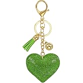 PATIKIL Rhinestone Keychain, Heart Shape Keychain Bling Keychain Accessories for Women