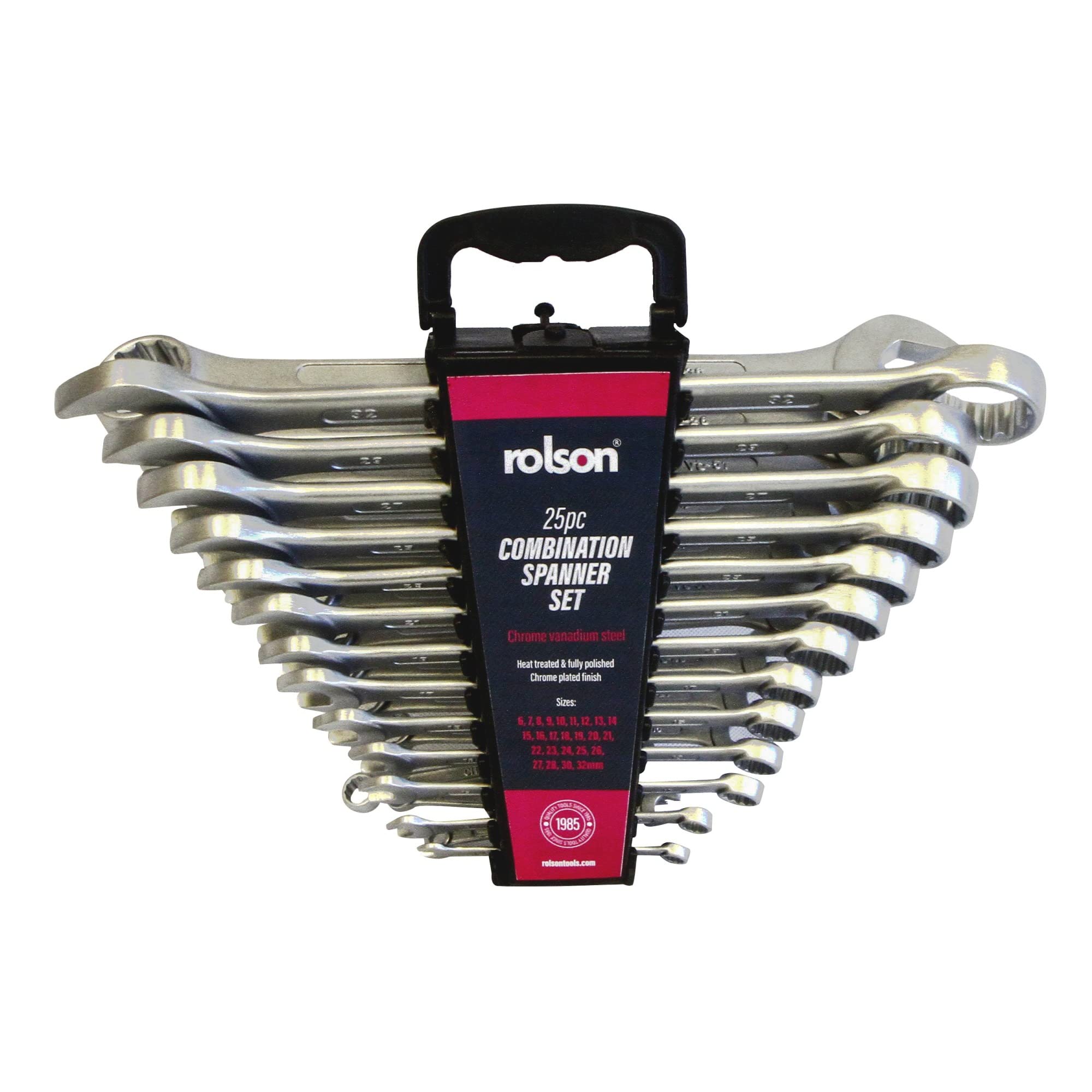 Rolson 46890 25 pc Combination Spanner Set