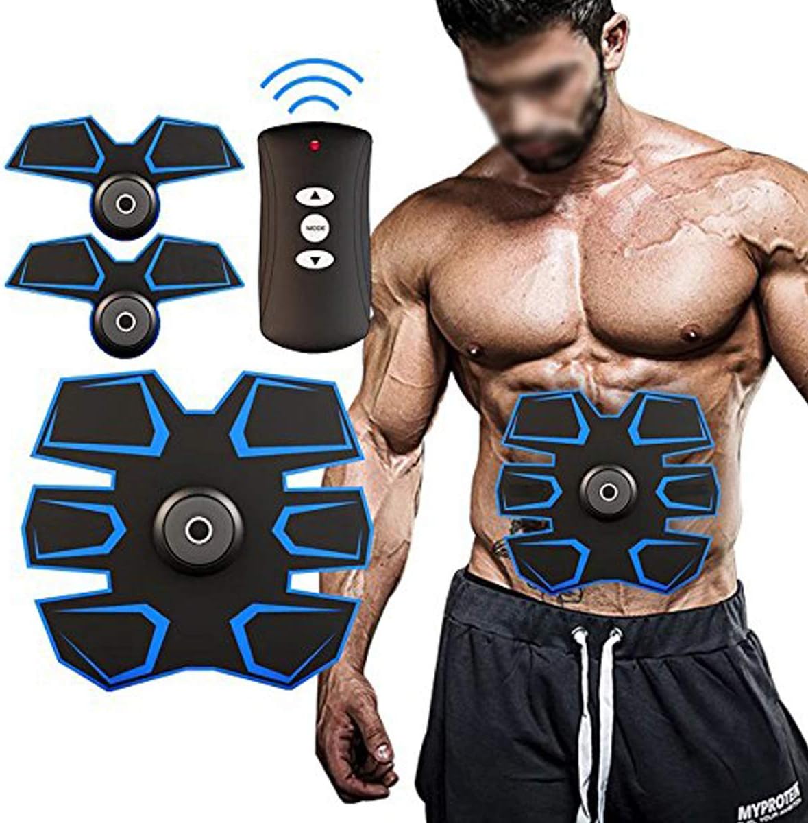 Abdominal Muscle Trainer Ab Toning Belt, Muscle Toner Ab Belts Core Training Gear Abs Exercise Machine Waist Trainer