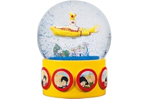Half Moon Bay | Yellow Submarine Snow Globe | The Beatles Snow Globes For Adults | Quirky Christmas Ornaments & Christmas Dec