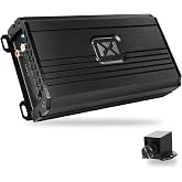 NVX NDA8001 800W RMS N-Series Class-D Monoblock Amplifier with Bass Knob | 1600W Peak (800W RMS) N-Series Class-D 1-Ohm Stable Monoblock Amplifier with Remote Bass Knob