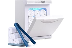 AW BYOOTIQUE 5L Small Hot Towel Warmer Cabinet,Professional Fast Heating Portable Mini Hot Towel Machine Barber Facial Spa Massage Beauty Hair Salon, White