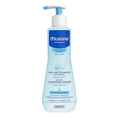 mustela no rinse soothing cleansing water