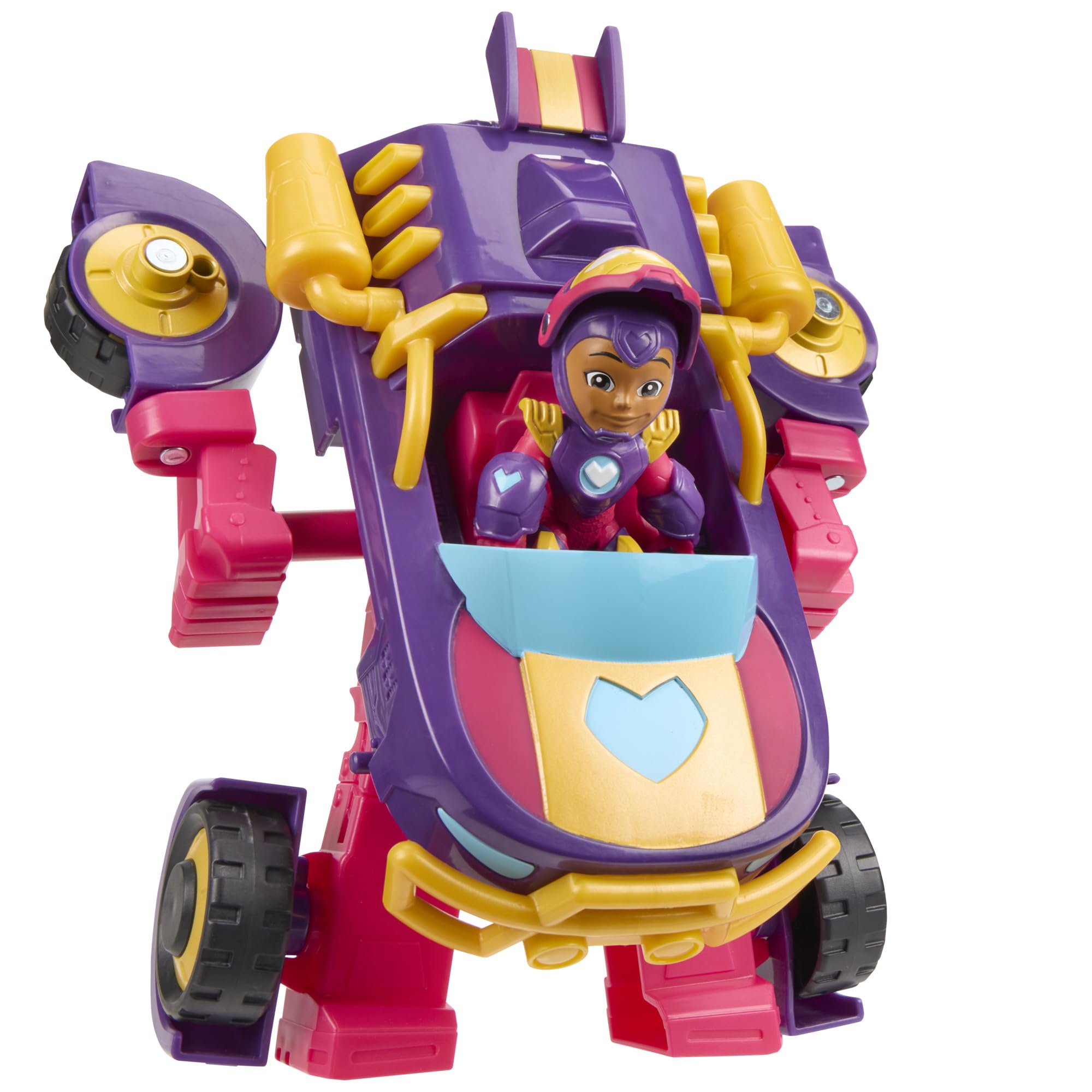 Marvel Iron Man and his Awesome Friends Ironheart 2-in-1 Mech Suit & Vehicle, Action Figure & Toy Vehicle Set, Super Hero Toys, Ages 3+