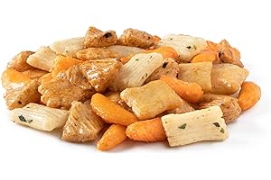 NUTS - U.S. - HEALTH IN EVERY BITE ! NUTS U.S. - Oriental Rice Crackers | Crunchy & Mildly Spicy | Non GMO | Packed in a Resealable Bag (2 LBS)