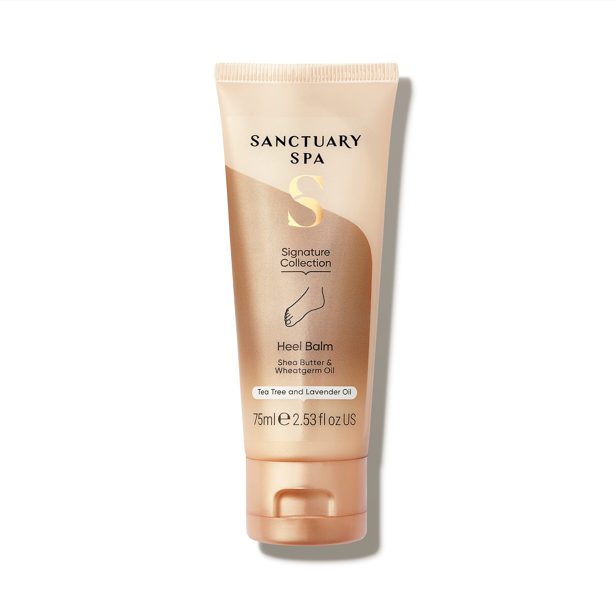 Sanctuary Spa Heel Balm, No Mineral Oil, Cruelty Free and Vegan Shea Butter Foot Repair Cream, 75 ml