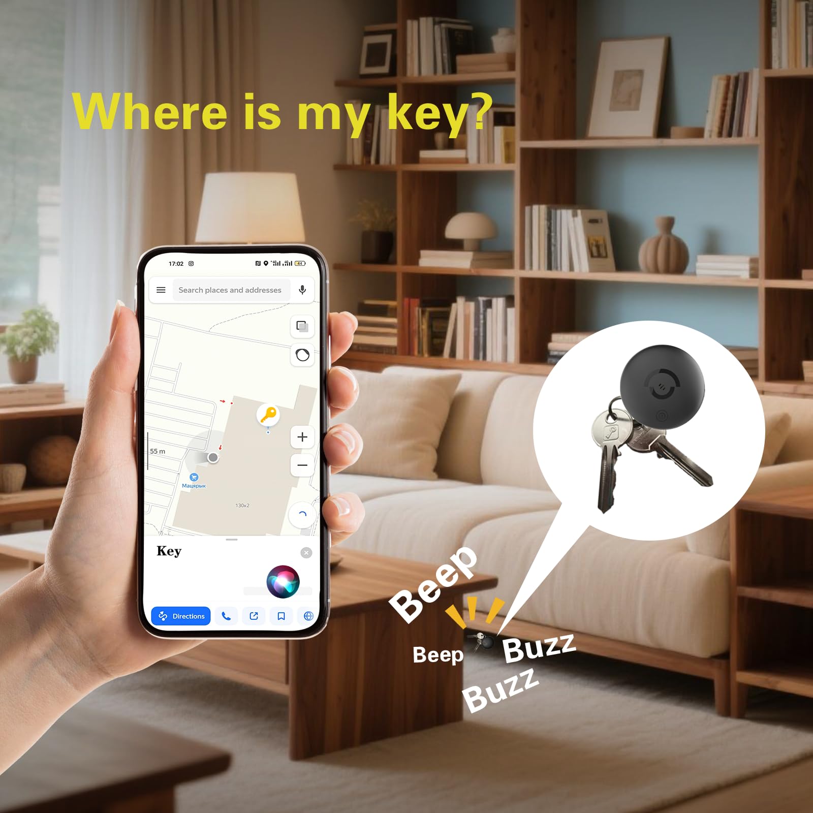 Hidden Magnetic Mini GPS Tracker for Vehicles – No Subscription GPS Device, Real-Time GPS Tracking for Kids, Pets, or Vehicles, Works with Apple Find My, Vehicle Locator (GPS02)